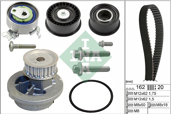 WILMINK GROUP Водяной насос + комплект зубчатого ремня WG1251799